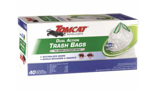 Tomcat 13 Gallon Rodent Repellent Trash Bag Drawstring 40 Count