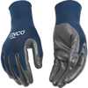 Kinco Polyester Knit Shell & Nitrile Palm (Medium, Navy Blue, 54% Nitrile 46% Polyester)