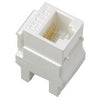 RJ45 Connector Fits Keystone Plates, Category 5E, White