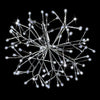 Holiday Bright Lights 16 Pure White Twinkle 96L Shimmering Sphere in Silver