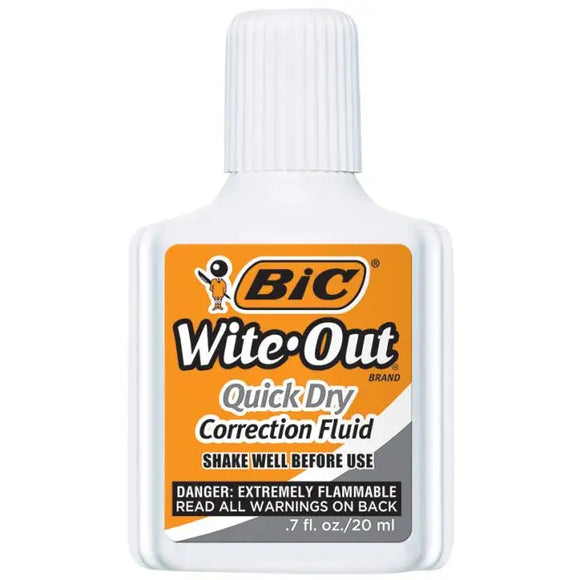 BIC Wite-Out Brand Quick Dry Correction Fluid